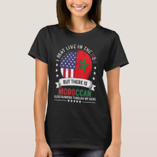 Amerikanische marokkanische Zuhause in US Patriot  T-Shirt
