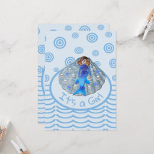 Amerikanische Meerjungfrau-Muschel Es ist ein Mädc