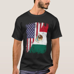Amerikanische Mexikanische Roots Halb Amerika Mexi T-Shirt
