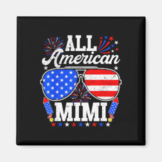 Amerikanische Mimi 4. Juli Sonnenbrille Familie Magnet