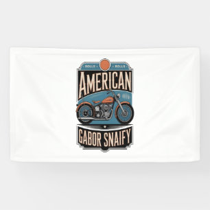Amerikanische Motorrad-Vintage Banner