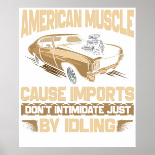 Amerikanische Muscle Poster