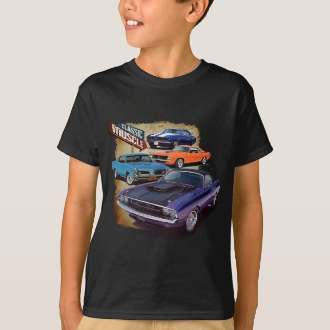 Amerikanische Muskel-Autos T-Shirt (Vorderseite)