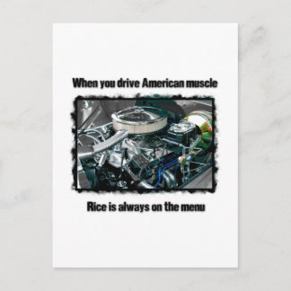 Amerikanische Muskulatur Postkarte