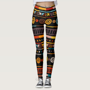 Amerikanische Muttersprache: Ethnisch Vintag Leggings