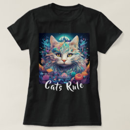 Amerikanische Mystical Multicolor Cats-Regel T-Shirt