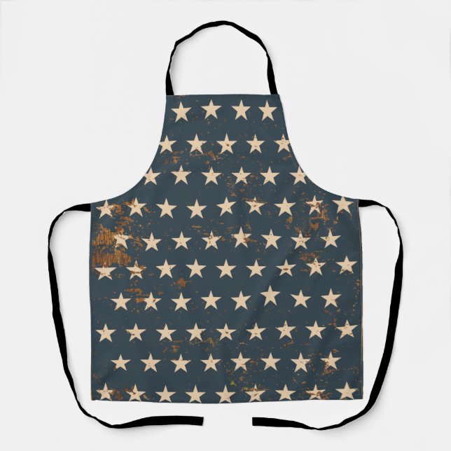 Amerikanische Old Glory 4. Juli Sterne   Schürze (Vorderseite)