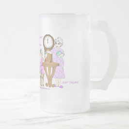 Amerikanische Oma oben die ganze Nacht gerade Mattglas Bierglas