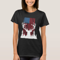 Amerikanische Outdoor-Hirschjagd-Silhouette in Wäl