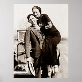Amerikanische Outlaws Bonnie & Clyde The Barrow Ga Poster