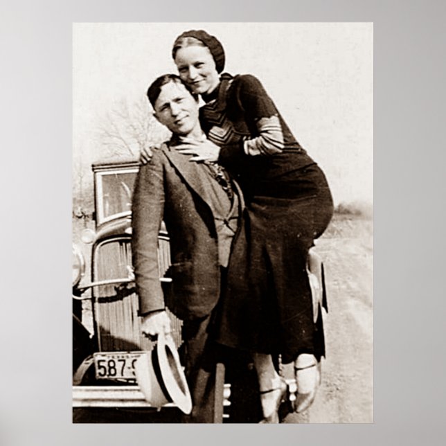 Amerikanische Outlaws Bonnie & Clyde The Barrow Ga Poster (Vorne)