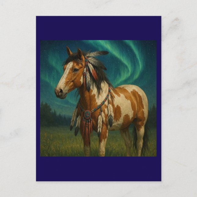 Amerikanische Paint Horse Postcard - Hania Postkarte (Vorderseite)