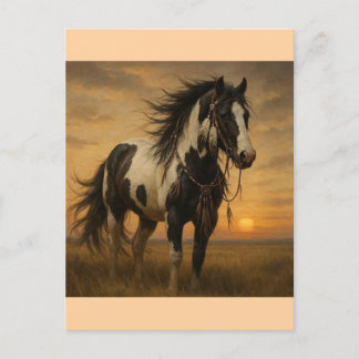 Amerikanische Paint Horse Postcard - Kangee Postkarte