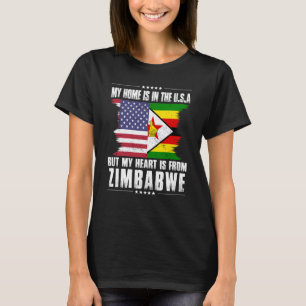 Amerikanische Patriot Grown Proud Zuhause Heart T-Shirt