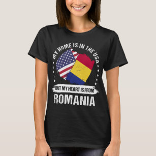 Amerikanische Patriot Rumänien Flagge Rumänische W T-Shirt