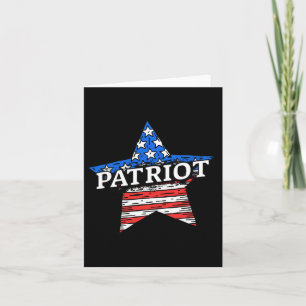 Amerikanische Patriot US Star Flag Vintag erschütt Karte