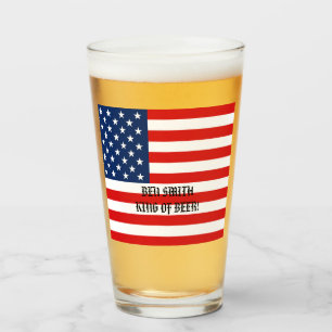 Amerikanische patriotische Flagge Glas