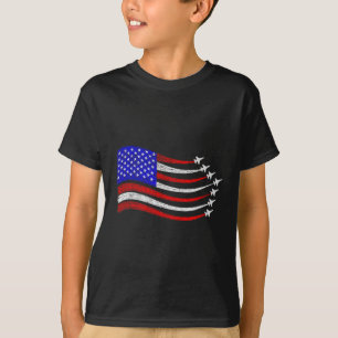 Amerikanische patriotische Kampfjets USA-Flagge we T-Shirt