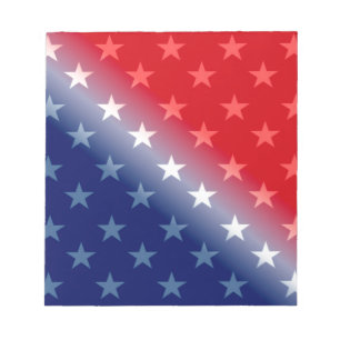 Amerikanische patriotische Rot-Blau Notizblock