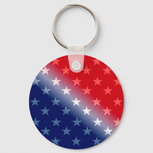 Amerikanische patriotische Rot-Blau Schlüsselanhänger
