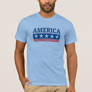 Amerikanische patriotische Typografie T-Shirt