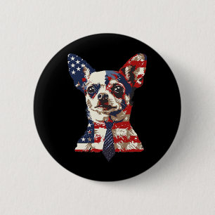 Amerikanische patriotische US-Flagge 4. Juli USA  Button