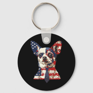 Amerikanische patriotische US-Flagge 4. Juli USA Schlüsselanhänger