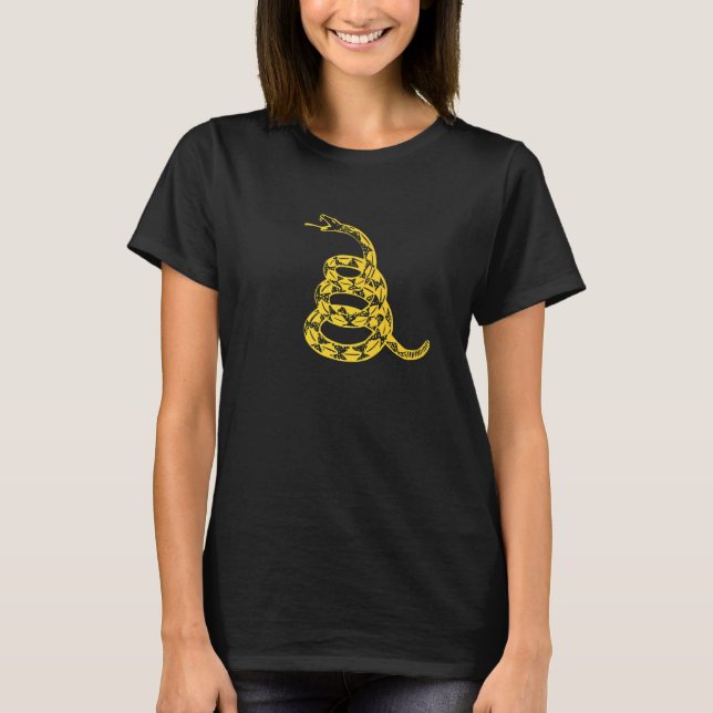 Amerikanische Patriot's Timber Rattlesnake Gadsden T-Shirt (Vorderseite)