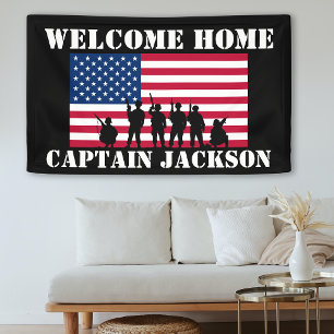 Amerikanische personalisierte Armee-Abschlusskarte Banner