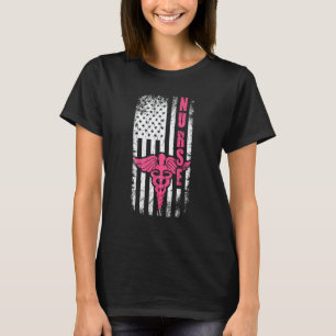 Amerikanische Pflegekraft T-Shirt