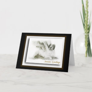 Amerikanische Pitbull Terrier Feiertagskarte