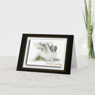 Amerikanische Pitbull Terrier Feiertagskarte