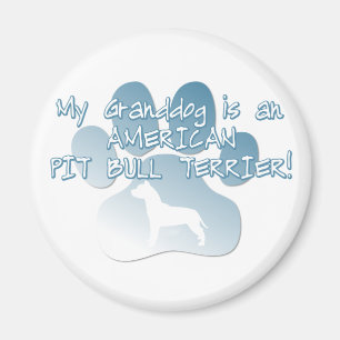 Amerikanische Pitbull Terrier Granddog Magnet