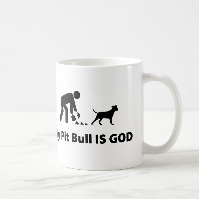 Amerikanische Pitbull Terrier Kaffeetasse (Rechts)