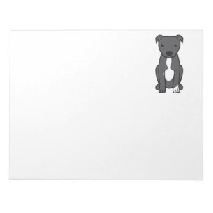 Amerikanische Pitbull Terrier (natürliche Ohren) Notizblock