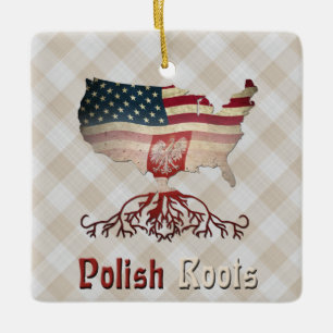 Amerikanische Polnische Wurzeln Keramikornament