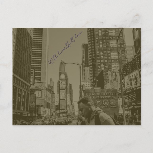 Amerikanische Postkarte im Vintagen Stil (Vorderseite)