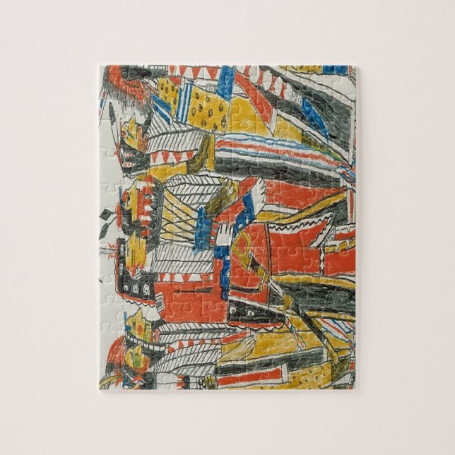 Amerikanische Pow Wow Tänzer Puzzle (Vertikal)