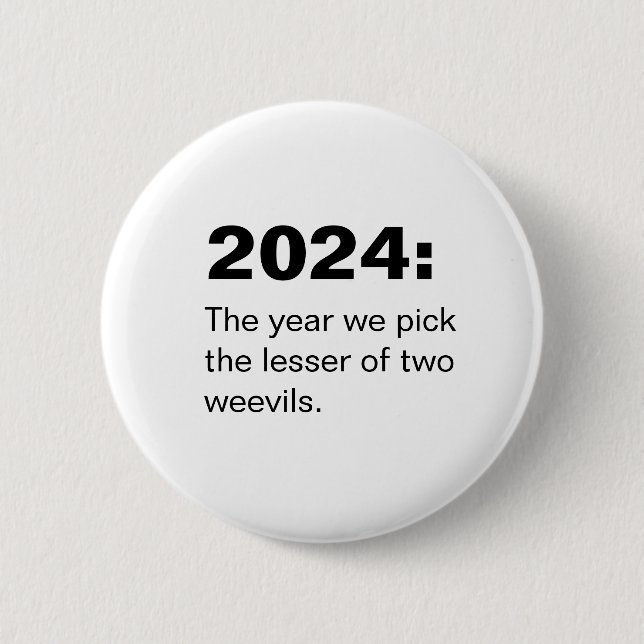 Amerikanische Präsidentschaftswahl 2024 Gemein Button (Vorderseite)