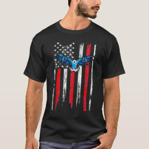 Amerikanische Ranch der Zerstörung von Flaggen T-Shirt