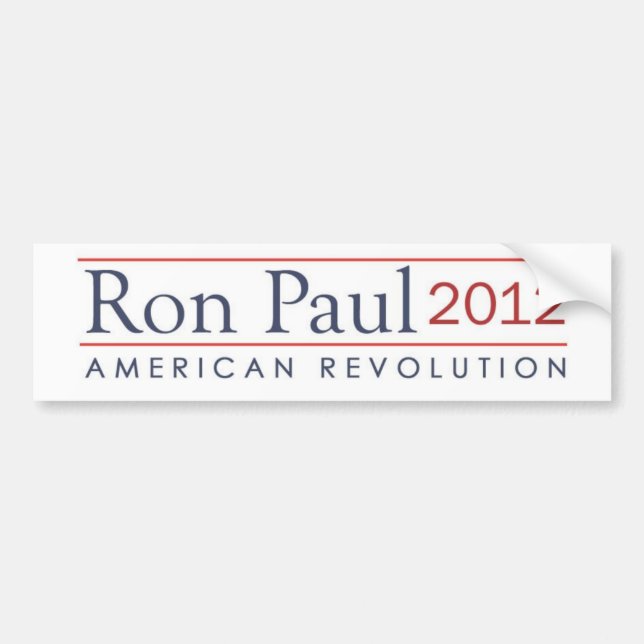 Amerikanische Revolution Ron Pauls 2012 Autoaufkleber (Vorne)