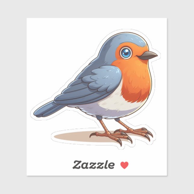 Amerikanische Robin-Vogel-Vinyl-Aufkleber, kundens Aufkleber (Blatt)