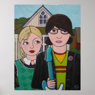 Amerikanische Rocker Poster