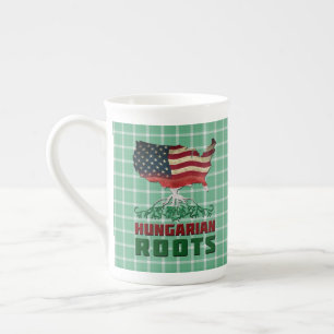 Amerikanische Roots Cup Prozellantasse