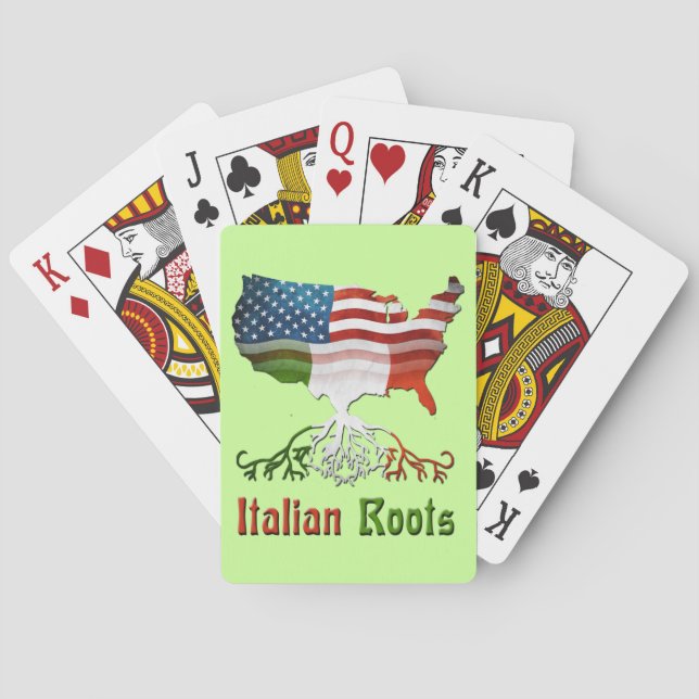 Amerikanische Roots Playing Cards Spielkarten (Rückseite)