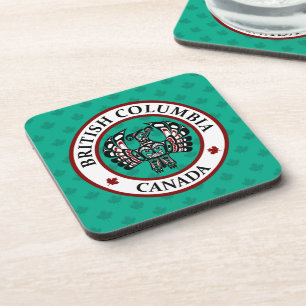 Amerikanische Rote Schwarz-weiße Kunst Thunderbird Getränkeuntersetzer