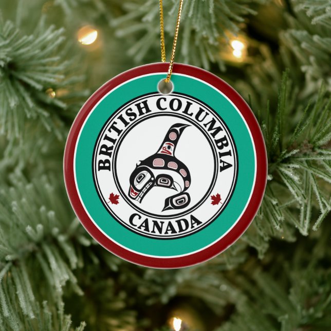 Amerikanische Rote Schwarze Kunst Keramik Ornament (Baum)