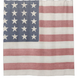 Amerikanische Rustikale amerikanische Flagge Duschvorhang