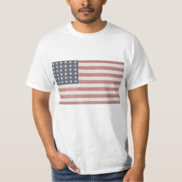 Amerikanische Rustikale amerikanische Flagge T-Shirt