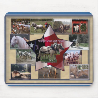 Amerikanische Sahnecollage Mousepad